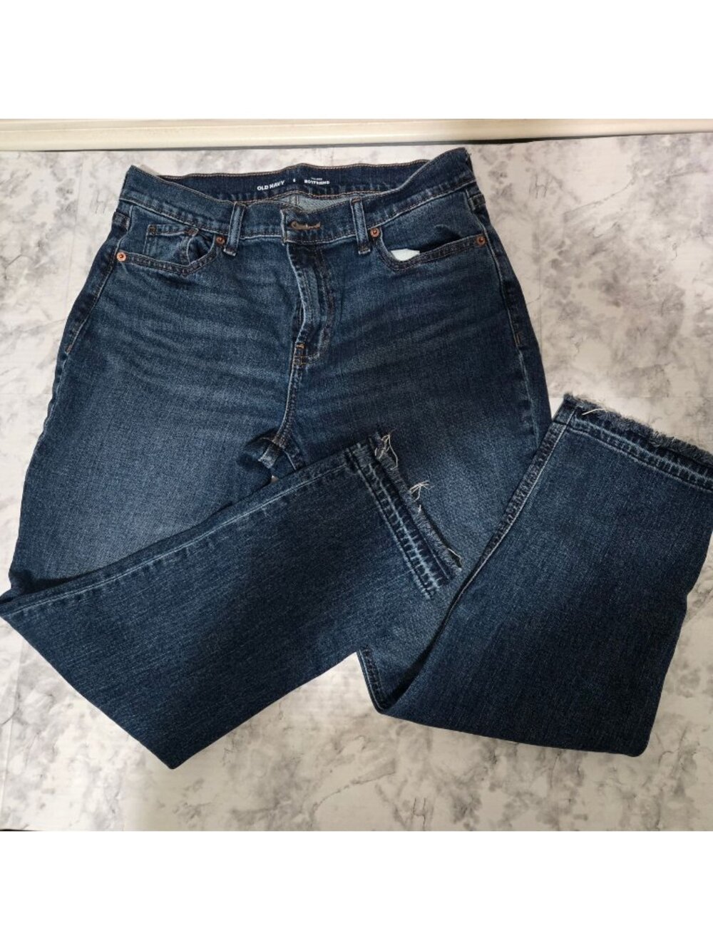 Old Navy Mid-Rise Boyfriend Straight Jeans Womens  Sz 6
